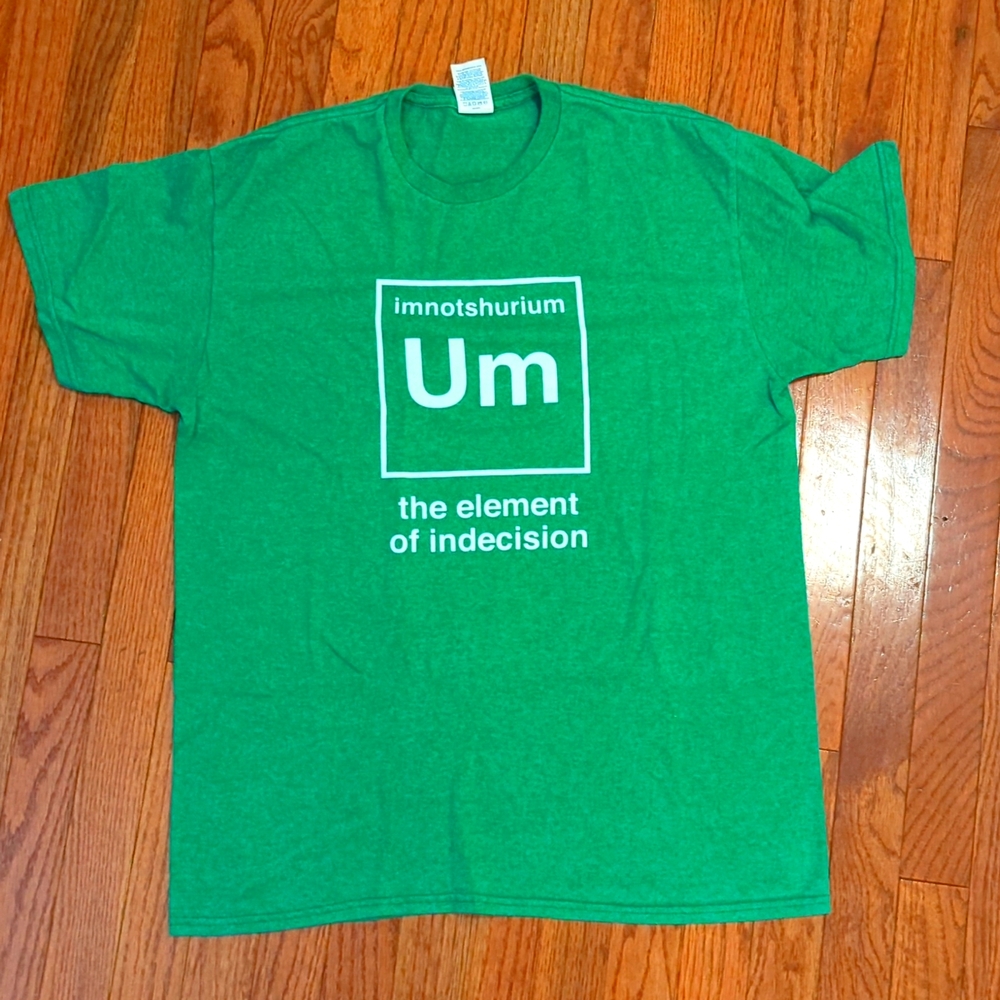 COPY - Men's Tee 'element of indecision' graphic